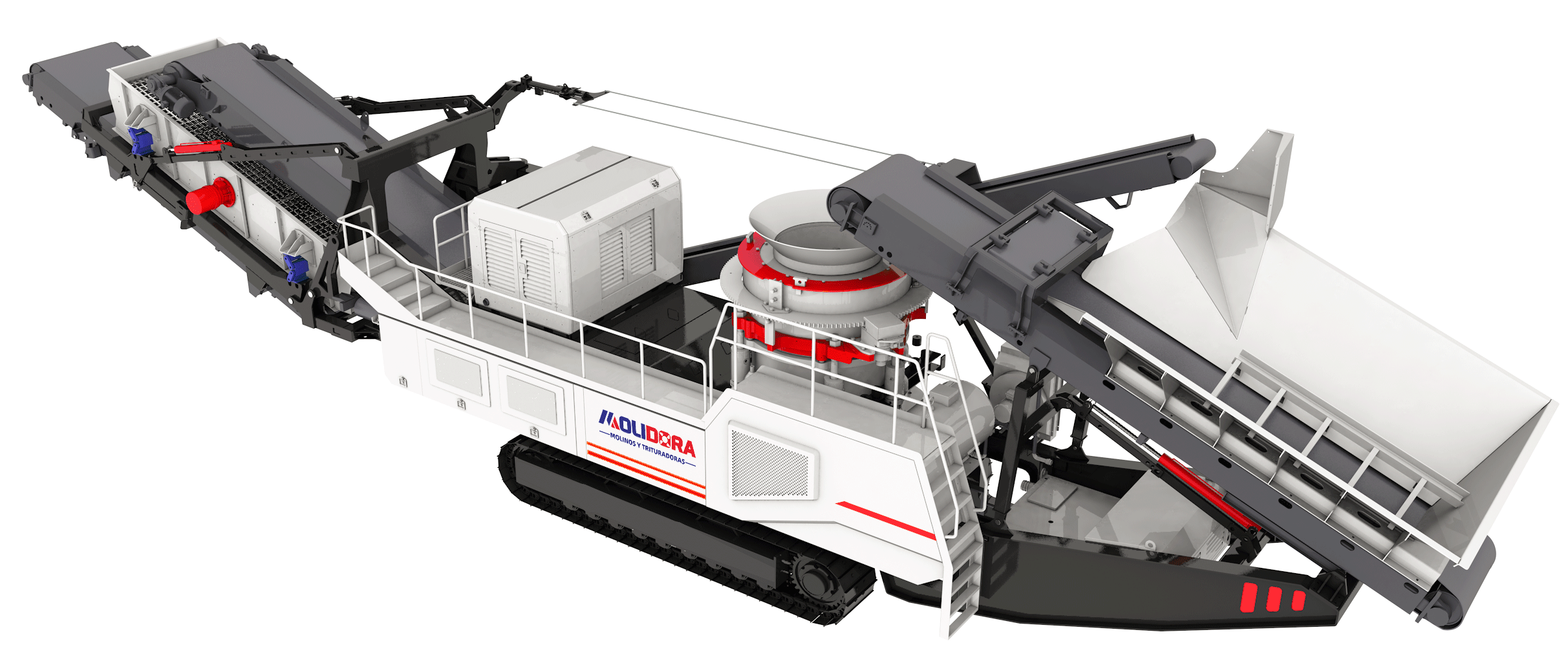 MTC serie planta portátil de trituración sobre orugas con cono hidráulico