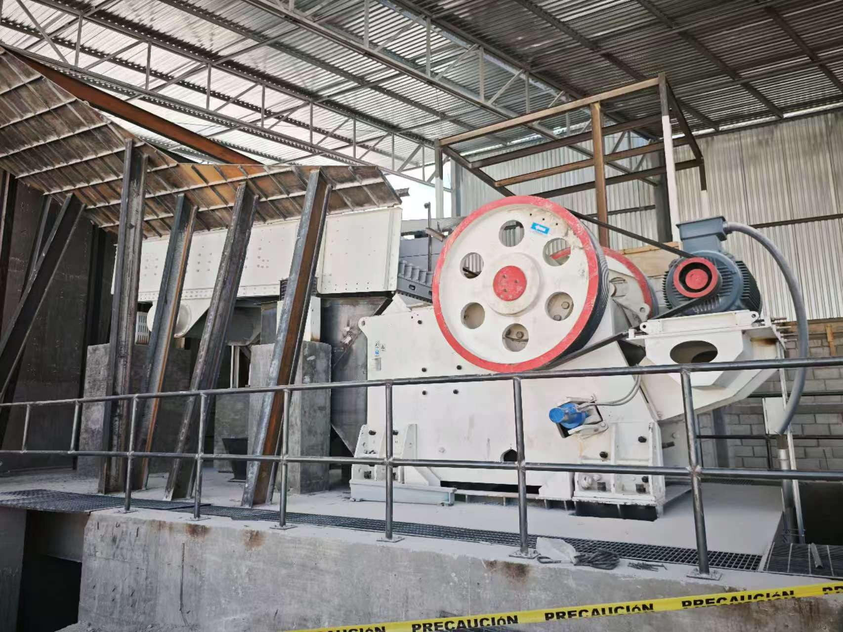 una línea de trituración y cribado de mármol de 500 t/h