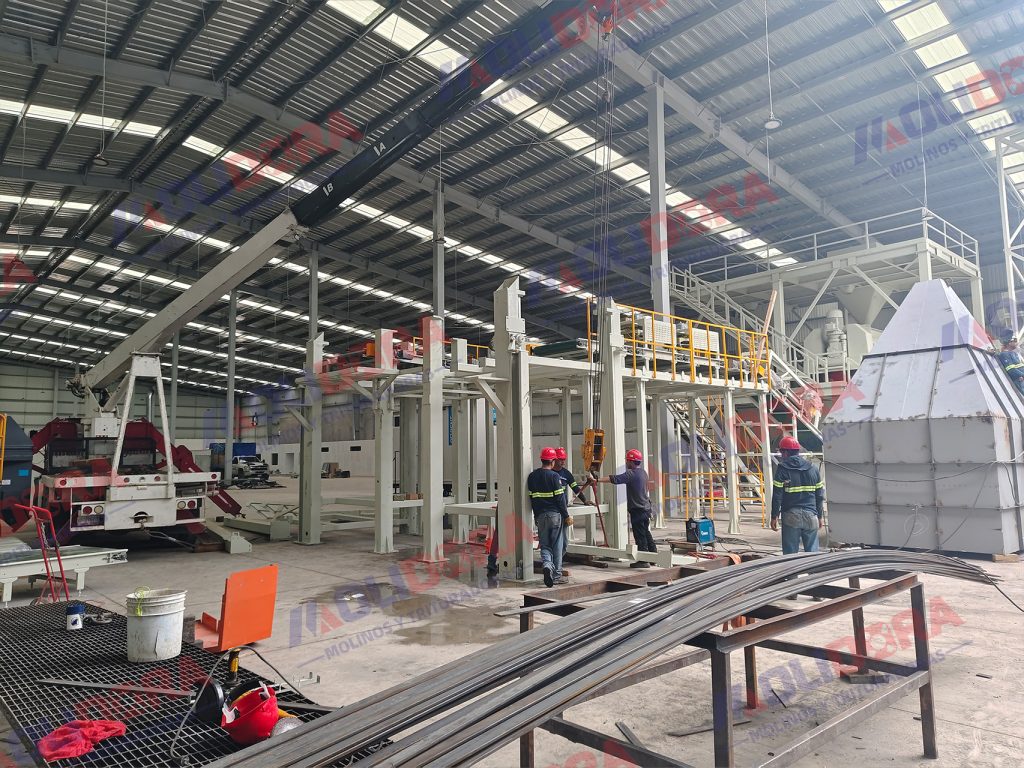 La línea de producción de mortero seco en Mérida, México, ha entrado en funcionamiento sin problemas